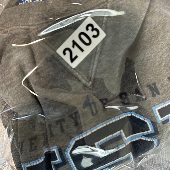 University Of San Diego Toreros Big Cotton Mens Gray Graphic Sweatshirt Size M - Picture 7 of 8